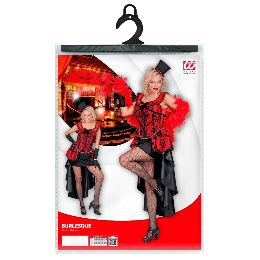 DÉGUISEMENT BURLESQUE ROBE ASYMÉTRIQUE ROUGE FEMME 8 DÉGUISEMENT BURLESQUE ROBE ASYMÉTRIQUE ROUGE FEMME – Image 6