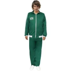 JOGGING SURVÊTEMENT SQUID GAME VERT N°456 HOMME